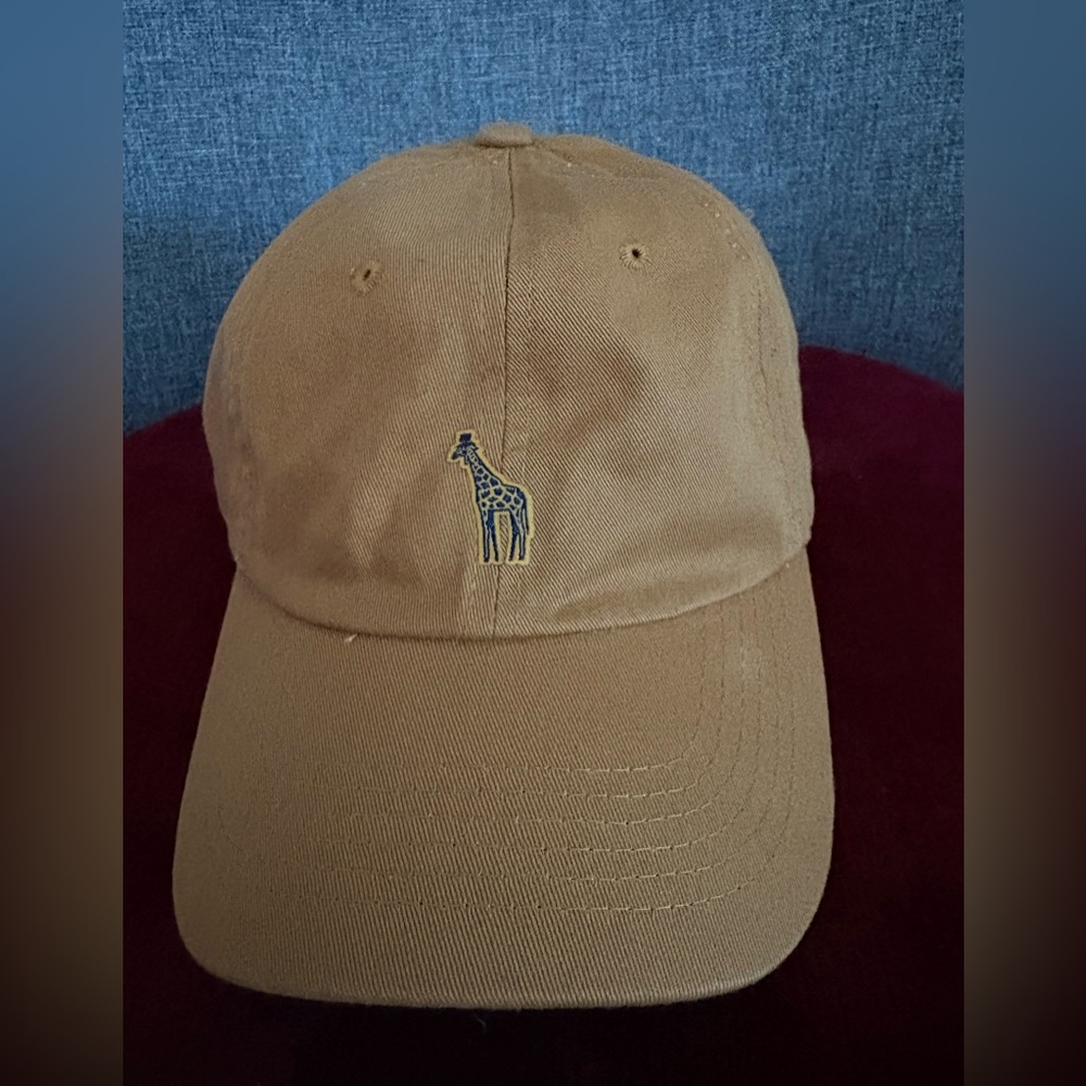 New Unisex Khaki Color Tip Top Embroidered Giraffe Logo Hat/Cap